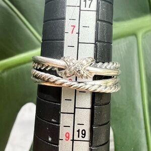 ❤️ David Yurman X Crossover Band Ring Sz 8